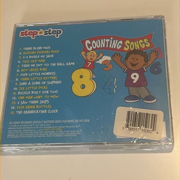 Step by Step Counting Songs Children's Audio CD New in Packaging Sealed - Picture 3 of 3